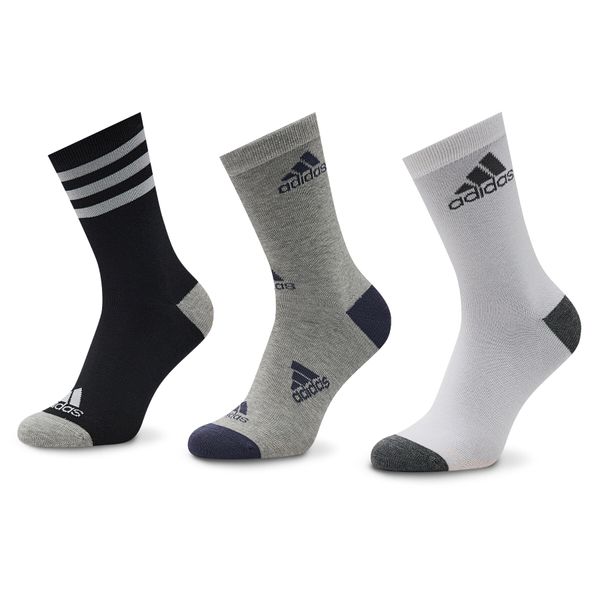 adidas Комплект 3 чифта дълги чорапи мъжки adidas Graphic HN5736 Black/White/Medium Grey Heather