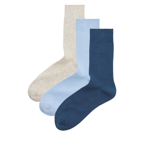 Jack&Jones Комплект 3 чифта дълги чорапи мъжки Jack&Jones Jac 12239155 Dark Denim