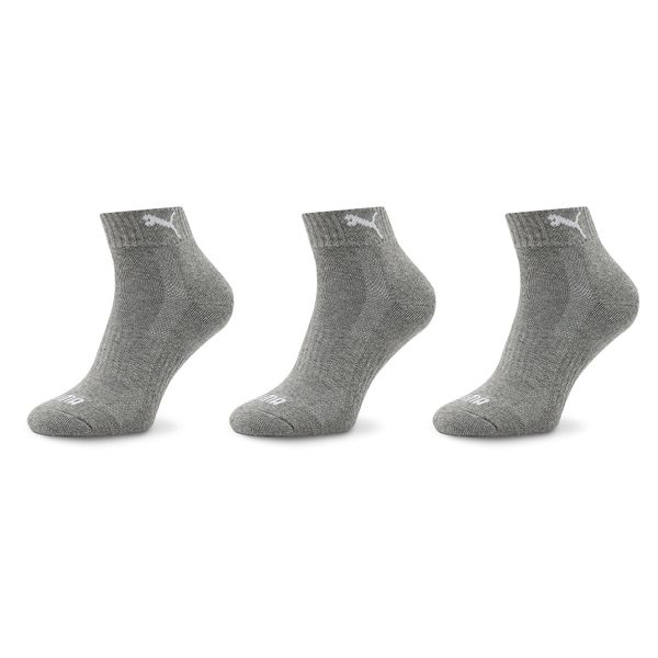 Puma Комплект 3 чифта дълги чорапи мъжки Puma 907943 03 Middle Grey Melange