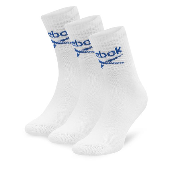Reebok Комплект 3 чифта дълги чорапи мъжки Reebok R0255-SS24 (3-pack) Бял
