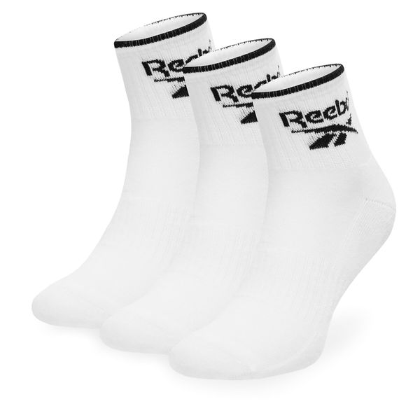 Reebok Комплект 3 чифта дълги чорапи мъжки Reebok R0362-SS24 (3-pack) Бял