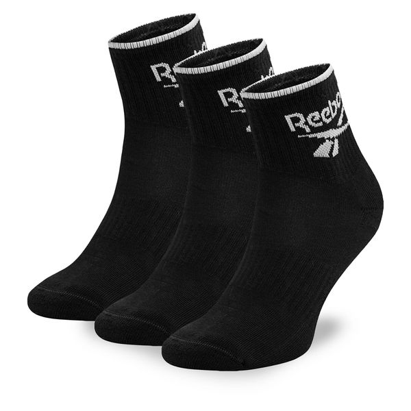 Reebok Комплект 3 чифта дълги чорапи мъжки Reebok R0362-SS24 (3-pack) Черен