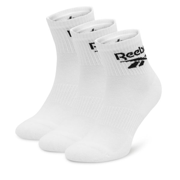 Reebok Комплект 3 чифта дълги чорапи мъжки Reebok R0427-SS24 (3-pack) Бял