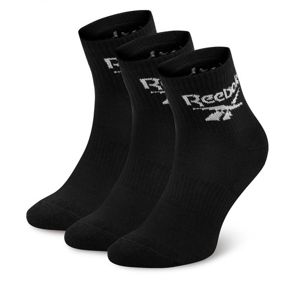 Reebok Комплект 3 чифта дълги чорапи мъжки Reebok R0427-SS24 (3-pack) Черен
