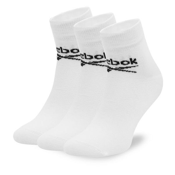 Reebok Комплект 3 чифта дълги чорапи мъжки Reebok R0429-SS24 (3-pack) Бял