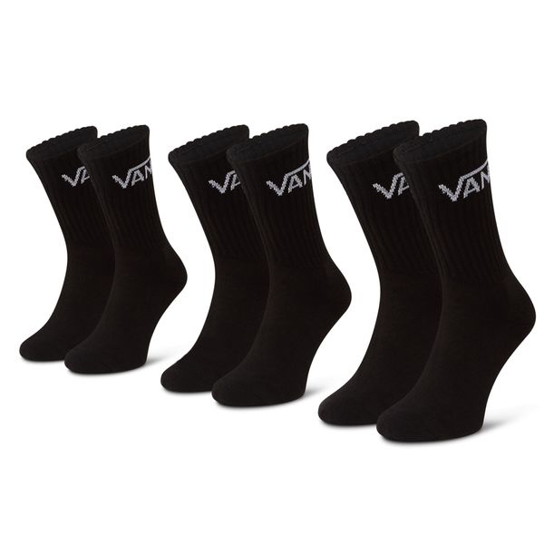 Vans Комплект 3 чифта дълги чорапи мъжки Vans Mn Classic Crew VN000XRZ Black BLK1