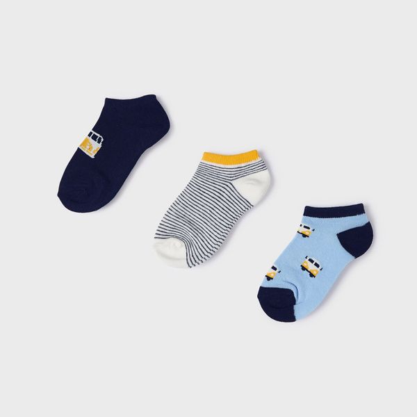 Mayoral Комплект 3 чифта къси чорапи детски Mayoral 10464 Цветен