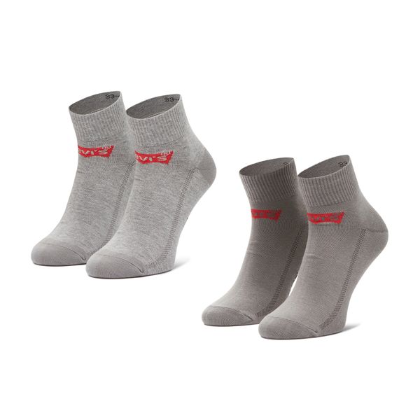 Levi's® Комплект 3 чифта къси чорапи мъжки Levi's® 37157-0179 Middle Grey Melange
