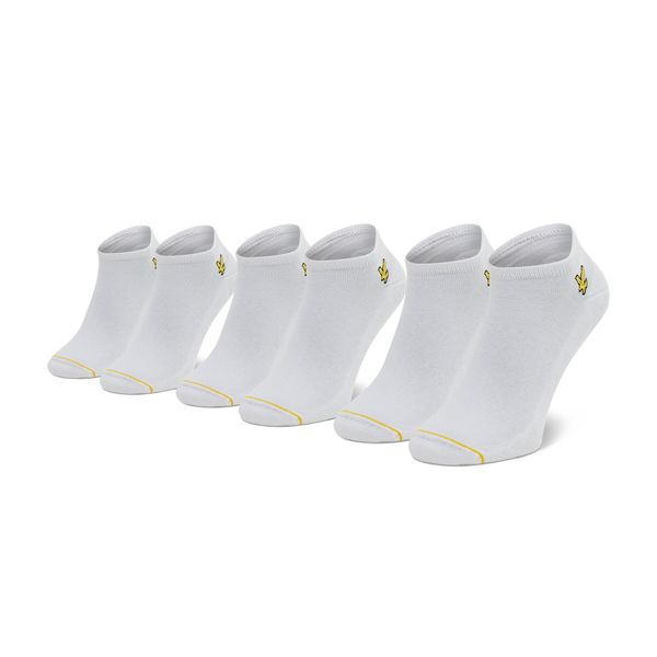 Lyle & Scott Комплект 3 чифта къси чорапи мъжки Lyle & Scott Ross LSSPRTSK500 Bright White 5061