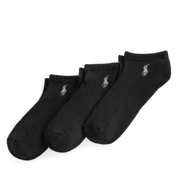 Polo Ralph Lauren Комплект 3 чифта къси чорапи мъжки Polo Ralph Lauren 455972885001 Черен
