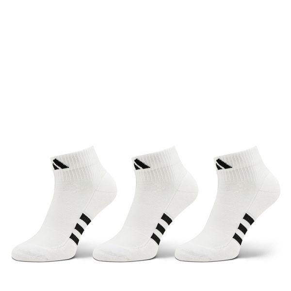 adidas Комплект 3 чифта къси чорапи унисекс adidas Mid-Cut Socks 3 Pairs HT3450 Бял