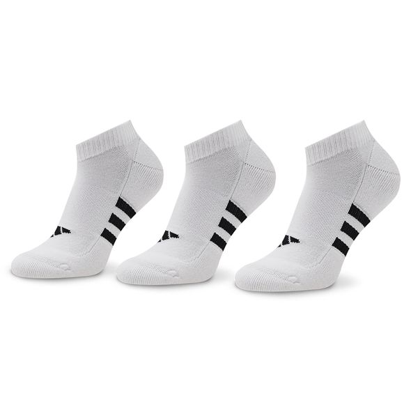 adidas Комплект 3 чифта къси чорапи унисекс adidas Prf Cush Low 3P HT3449 White/White/White