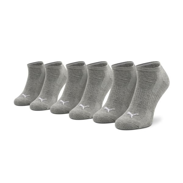 Puma Комплект 3 чифта къси чорапи унисекс Puma 907942 03 Middie Grey Melange