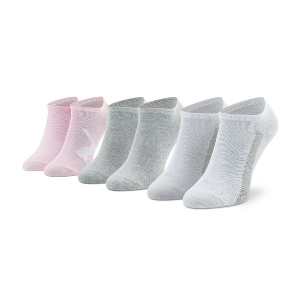 Puma Комплект 3 чифта къси чорапи унисекс Puma 907960 04 Pink/Grey