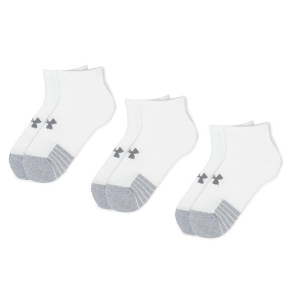 Under Armour Комплект 3 чифта къси чорапи унисекс Under Armour Heatgear Lo Cut Sock 1346753-100 Бял