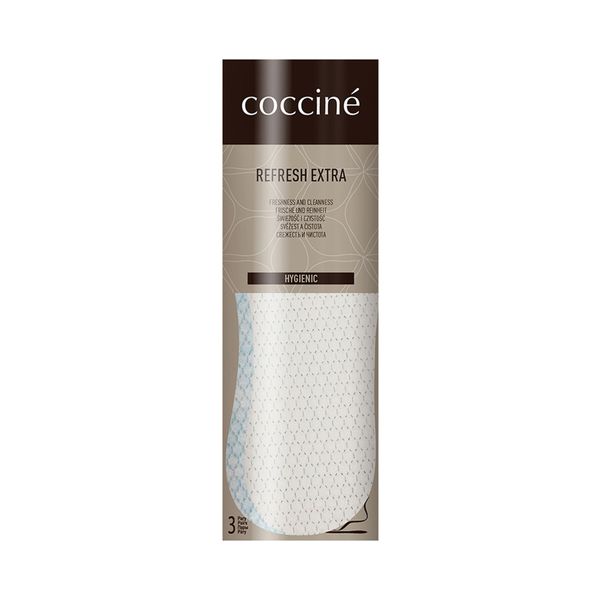 Coccine Комплект 3 чифта освежаващи стелки Coccine Refresh Extra Бял