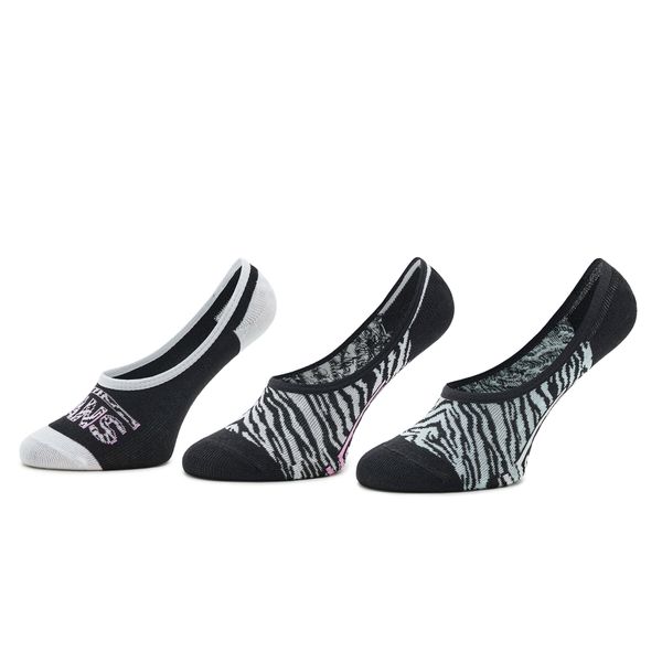 Vans Комплект 3 чифта терлик детски Vans Zebra Daze Canoodle VN0007AXBR51 Black/Blue Glow