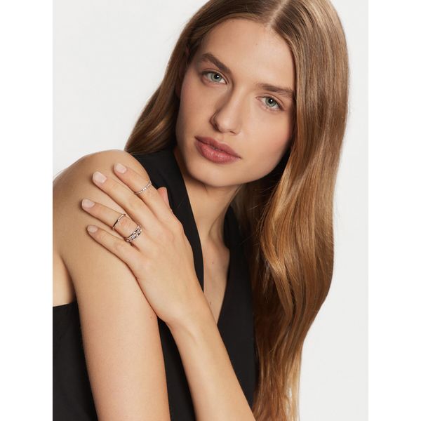 Coach Комплект 3 пръстена Coach 37506210 Сребрист