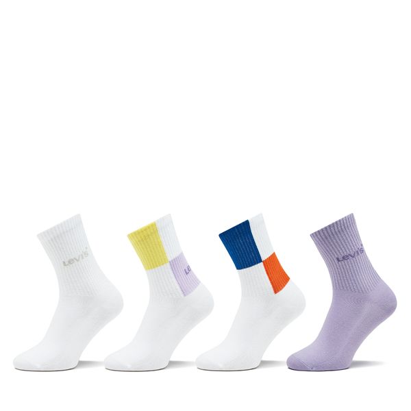 Levi's® Комплект 4 чифта дълги чорапи дамски Levi's® 701224695 White Combo 0989