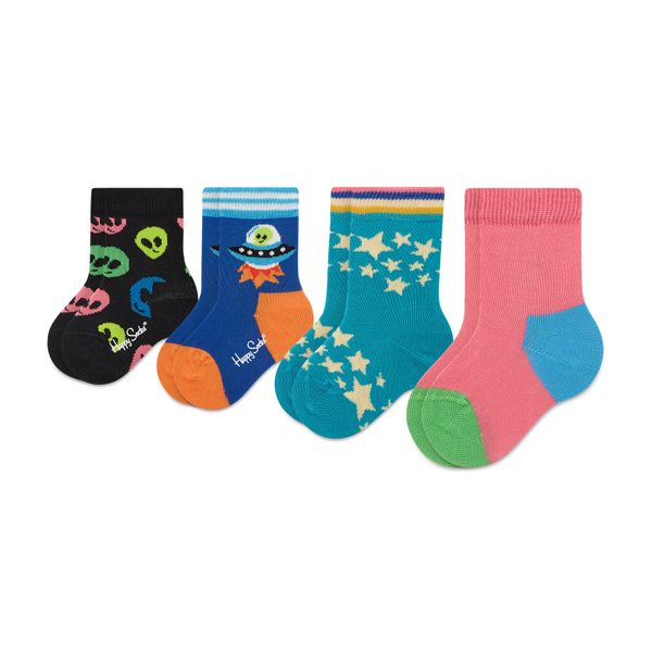 Happy Socks Комплект 4 чифта дълги чорапи детски Happy Socks XKSPC09-0200 Kolorowy