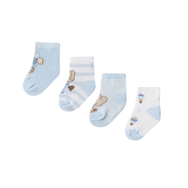 Mayoral Комплект 4 чифта дълги чорапи детски Mayoral 09706 Светлосиньо