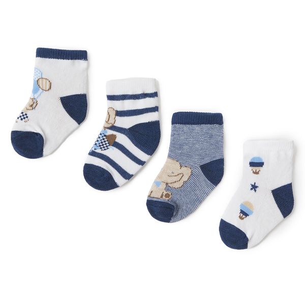 Mayoral Комплект 4 чифта дълги чорапи детски Mayoral 9706 Тъмносин