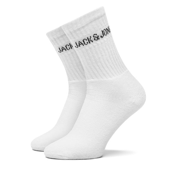 Jack&Jones Комплект 5 чифта дълги чорапи мъжки Jack&Jones Regen 12266536 Бял