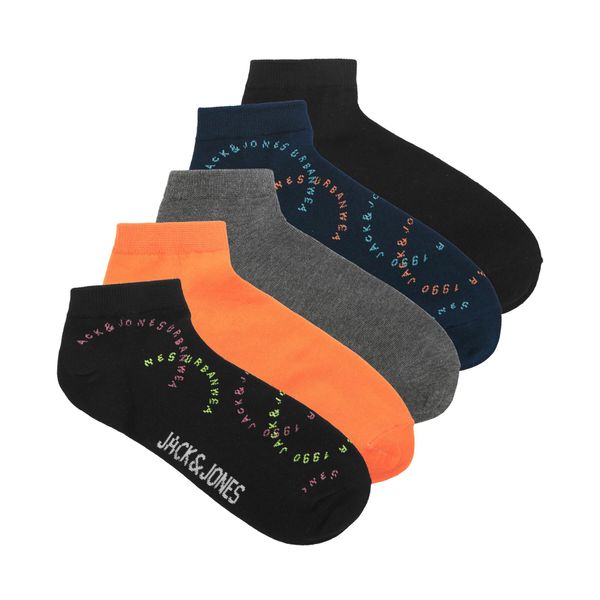Jack&Jones Комплект 5 чифта къси чорапи мъжки Jack&Jones 12238186 Black 4251649