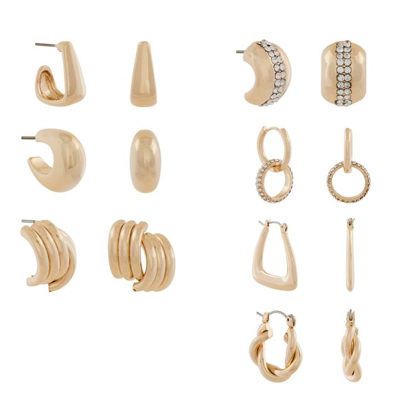 Call It Spring Комплект 7 чифта обеци Call It Spring Chicdays 13930750 Златист