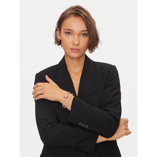 Sekonda Комплект часовник, синджирче и обеци Sekonda 49035 Розово злато