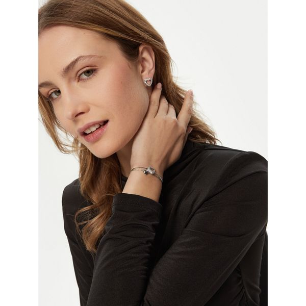 Guess Комплект гривна и обеци Guess JUBS05 075JW Сребрист