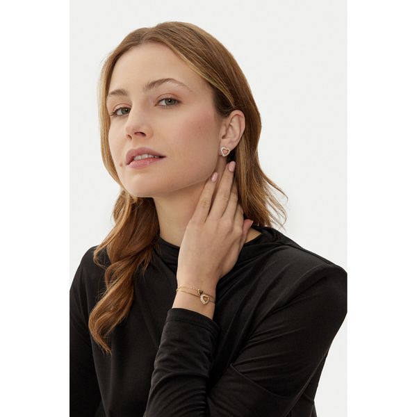 Guess Комплект гривна и обеци Guess JUBS05 075JW Златист