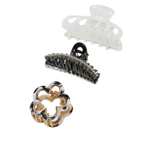 ONLY Комплект от 3 шноли за коса ONLY Onlhadley 15330162 Бял