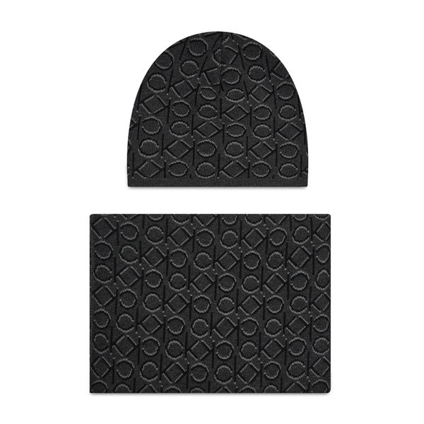 Calvin Klein Комплект шал и шапка Calvin Klein Shadow Monogram Beanie+Scarf K50K507498 01C