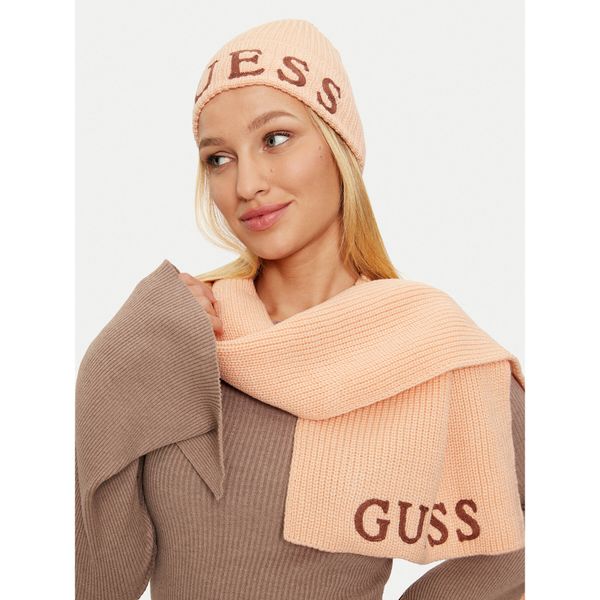 Guess Комплект шал и шапка Guess GFBOXW P4402 Оранжев