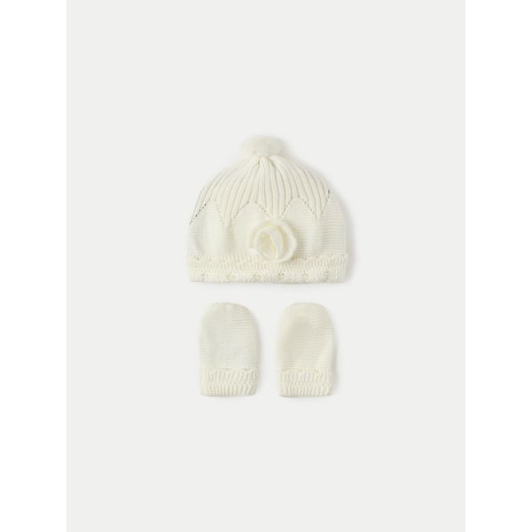 Mayoral Комплект шал и шапка Mayoral 9767 Екрю