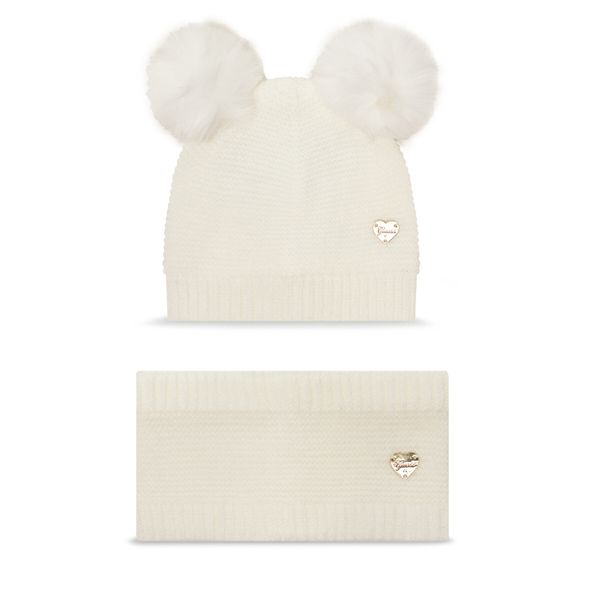 Guess Комплект шапка и шал тип комин Guess A4BZ01 Z2QP0 Екрю