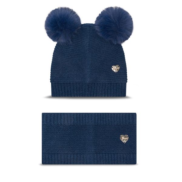 Guess Комплект шапка и шал тип комин Guess A4BZ01 Z2QP0 Син