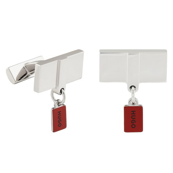 Hugo Копчета за ръкавели Hugo E-Hugotag-Cuf 50523082 Сребрист