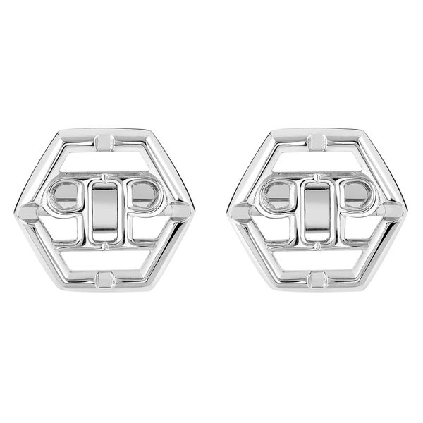 PHILIPP PLEIN Копчета за ръкавели PHILIPP PLEIN Plein Icon PJ9AA10CU Сребрист