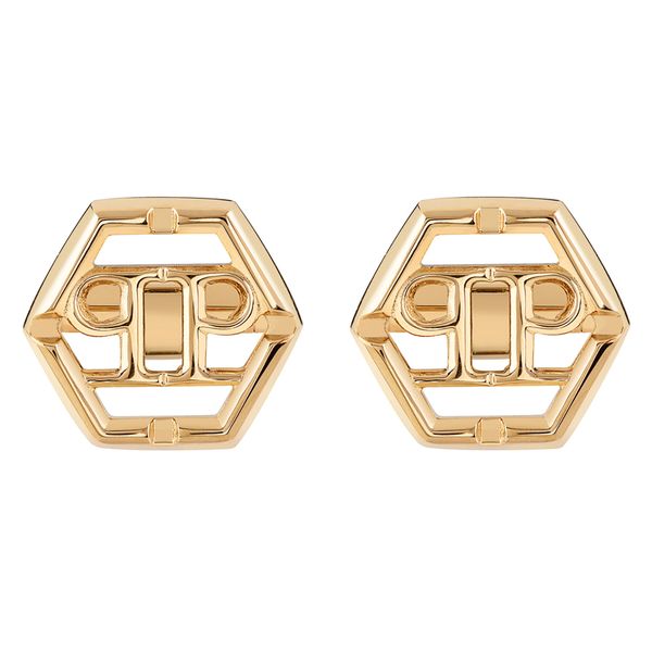 PHILIPP PLEIN Копчета за ръкавели PHILIPP PLEIN Plein Icon PJ9AA11CU Златист