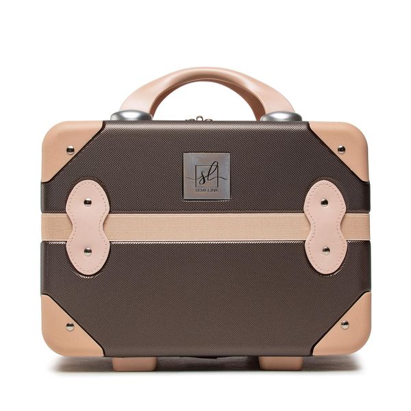 Semi Line Козметична чантичка Semi Line T5508-0 Кафяв