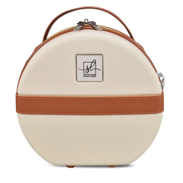 Semi Line Козметична чантичка Semi Line T5670-1 Бял