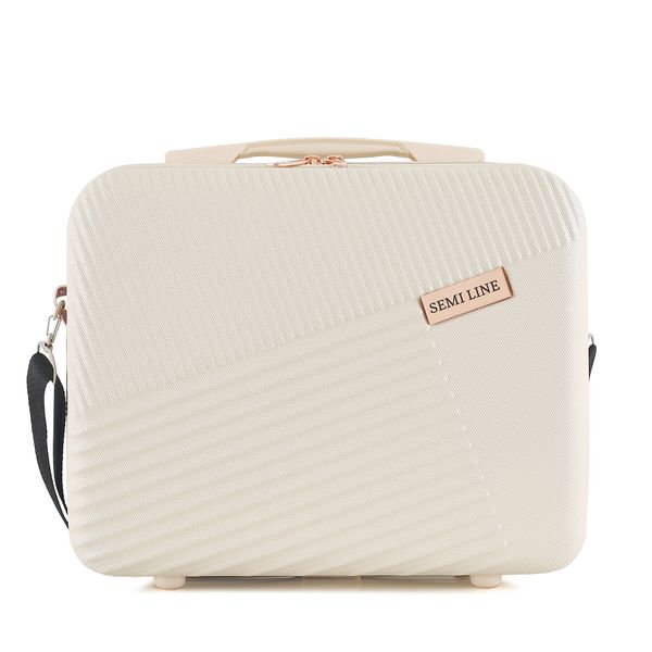 Semi Line Козметична чантичка Semi Line T5757-1 Екрю