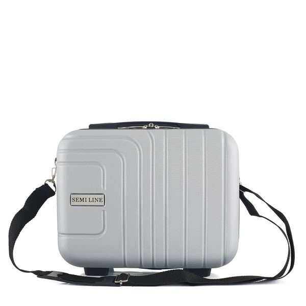 Semi Line Козметична чантичка Semi Line T5762-1 Сребрист