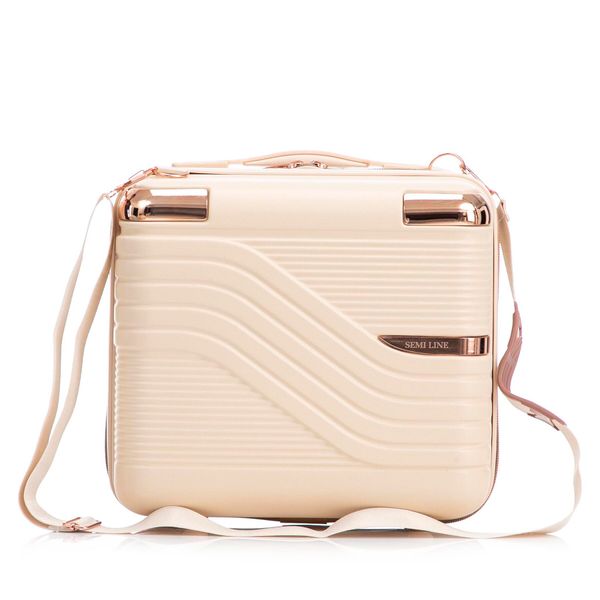 Semi Line Козметична чантичка Semi Line T5809-2 Екрю
