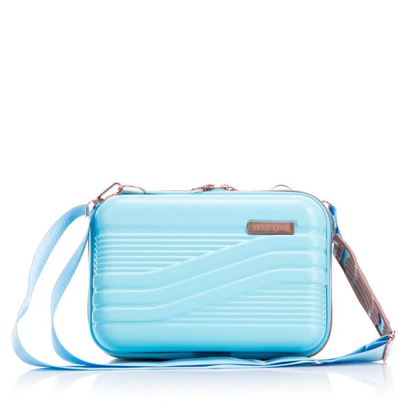 Semi Line Козметична чантичка Semi Line T5811-1 Светлосиньо