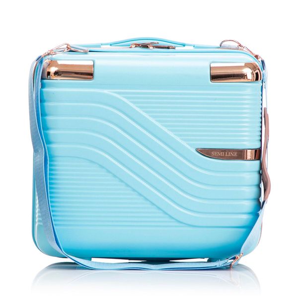 Semi Line Козметична чантичка Semi Line T5811-2 Светлосиньо
