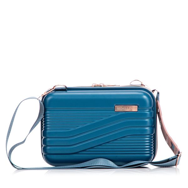 Semi Line Козметична чантичка Semi Line T5812-1 Тъмносин