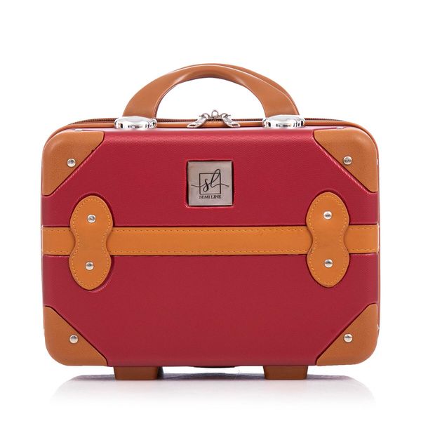 Semi Line Козметична чантичка Semi Line T5840-1 Бордо